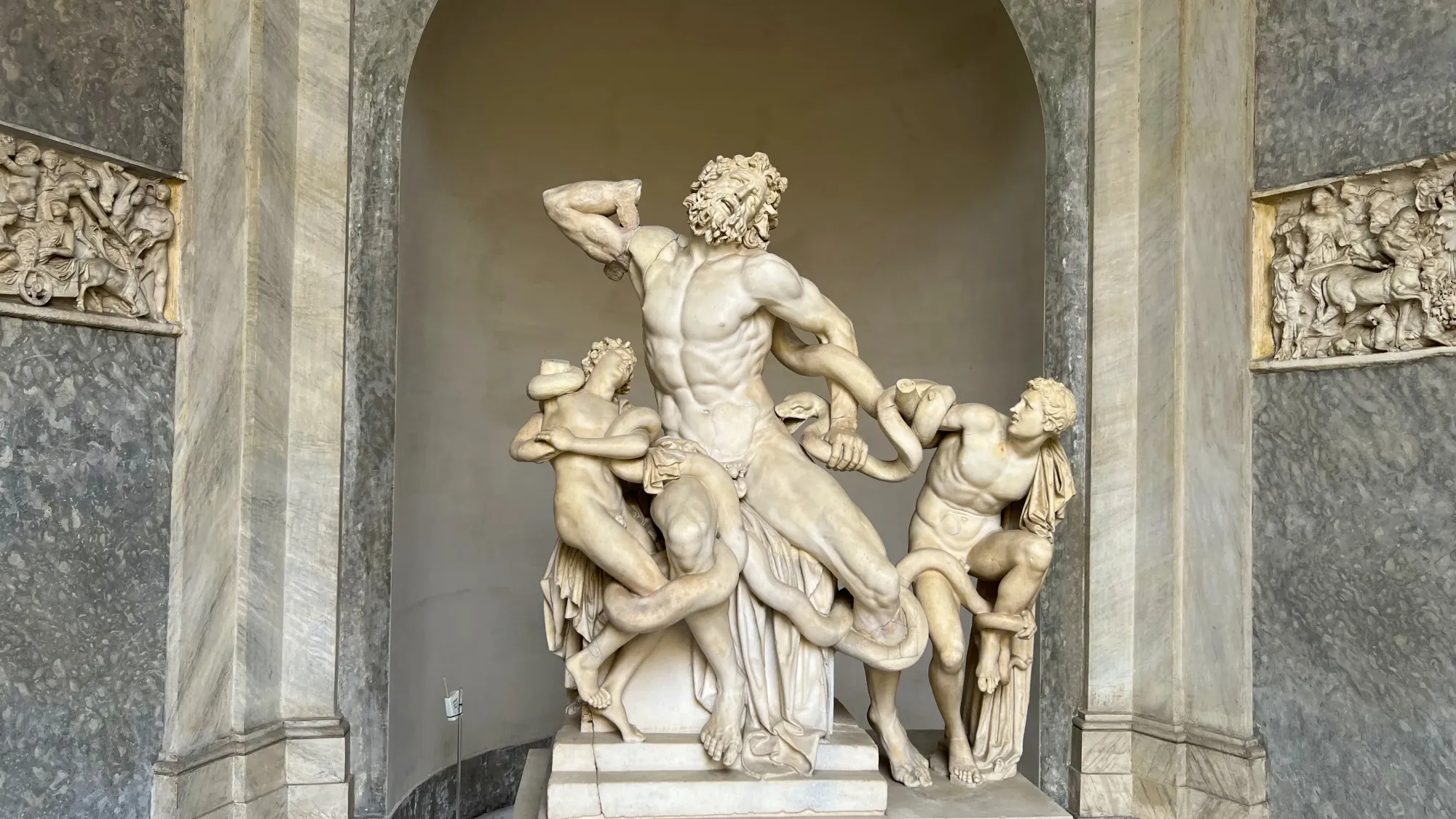 Laocoön statue in the Vatican. 