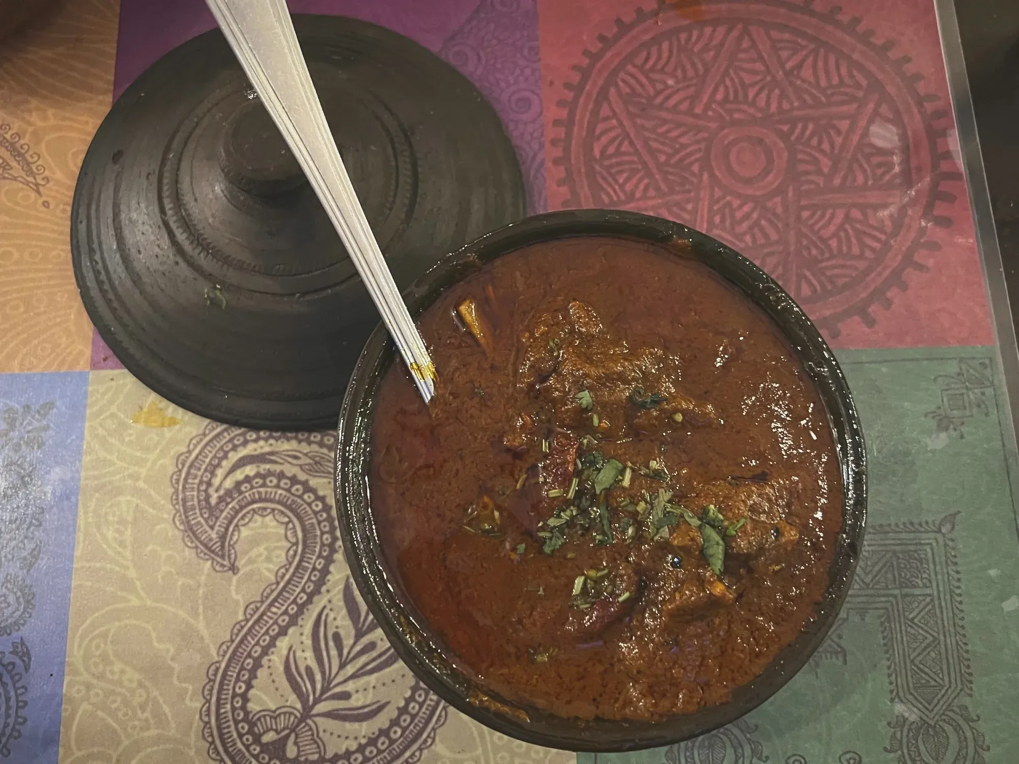 Overhead shot of a pot of Lala Maans.