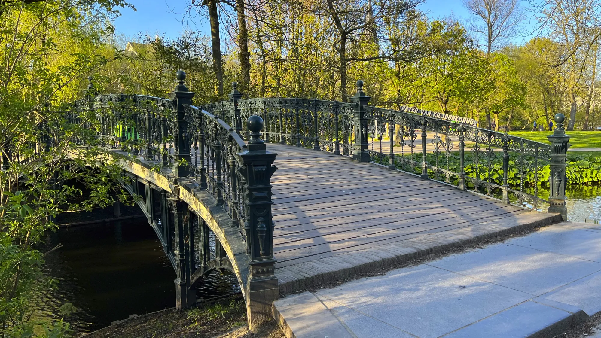 Green bridge in Vondelpark by Mrs.Wanderer