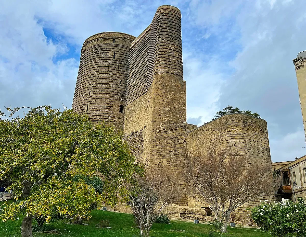 Stone Tower set against a cloudy sky