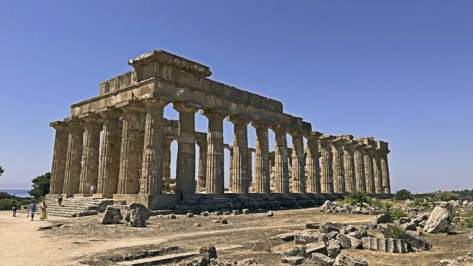 Temple in Selinunte Archaeological Park. 