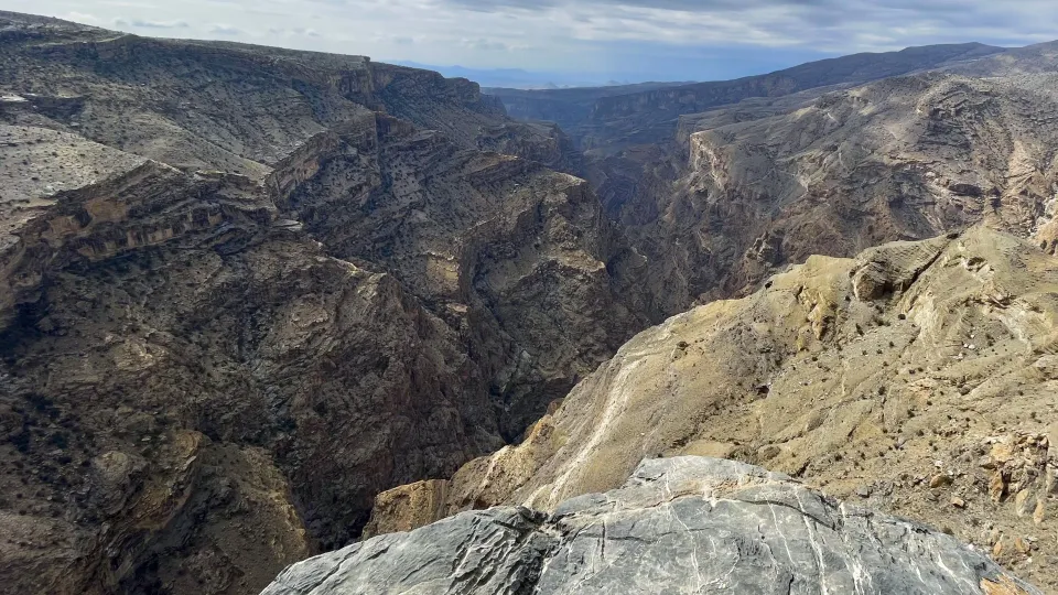 Multicolored rock valley